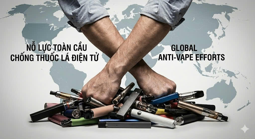Nỗ lực chống thuốc lá điện tử ở loạt quốc gia trên thế giới