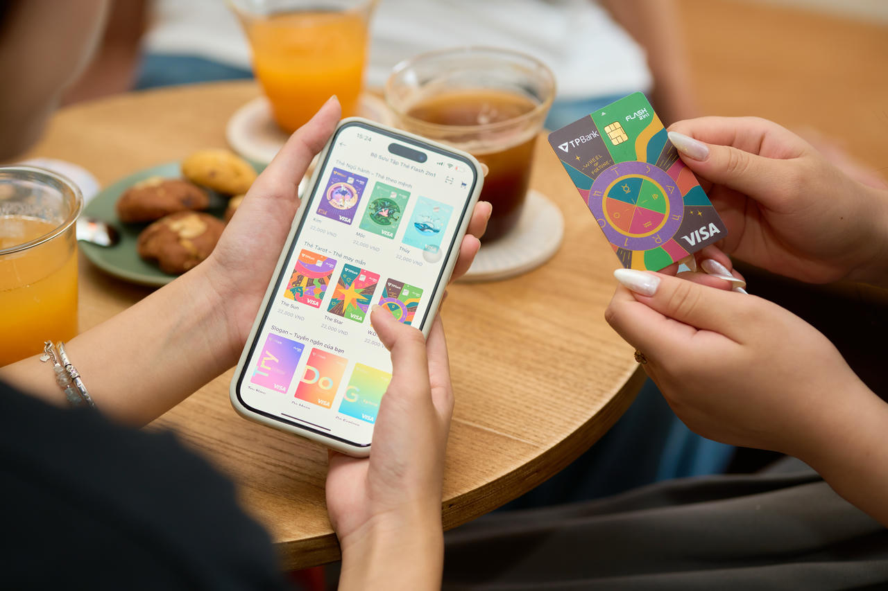 Mở thẻ thanh toán đa năng TPBank Visa Flash 2in1 trên App TPBank.
