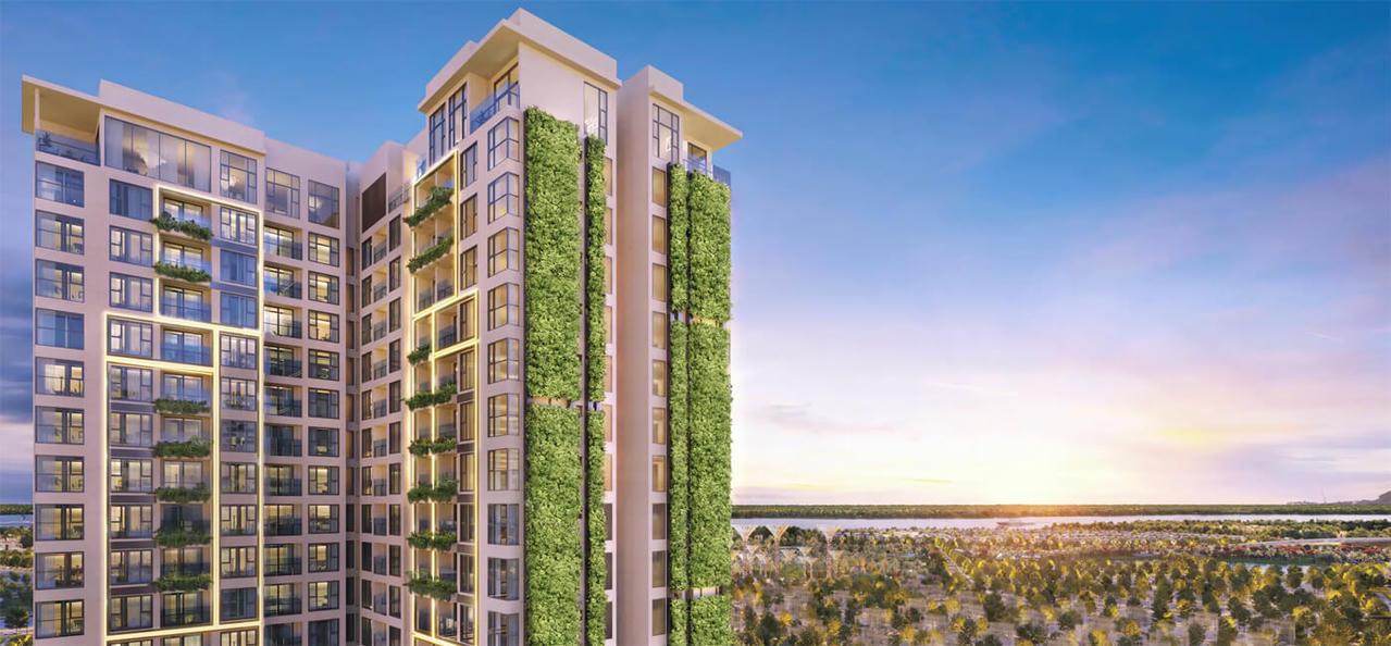 Yếu tố xanh được thể hiện rõ nét qua thiết kế của dự án (Ảnh: Masterise Homes).