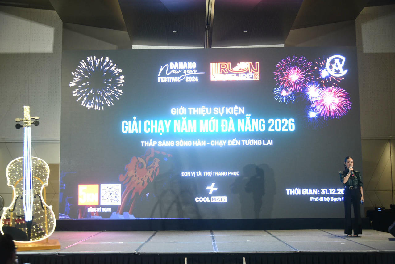 Giải chạy đêm “Thắp sáng Sông Hàn – Hướng đến tương lai”, điểm nhấn đón năm mới 2026.