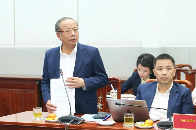 TS Nguyễn Văn Thân phát biểu tại hội thảo. Ảnh: Hoài Nam