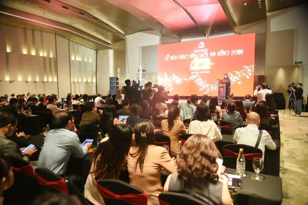 Quang cảnh lễ công bố Lễ hội Chào năm mới 2026 - Danang New Year Festival 2026.