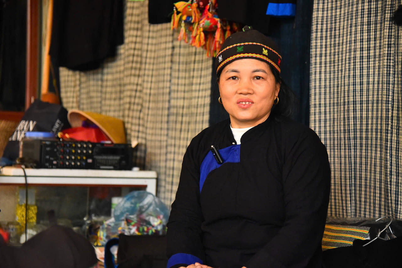 Chị Hoàng Thị Huyền, người dân xã Nam Cường, tỉnh Thái Nguyên. (Ảnh: Thanh Tùng)