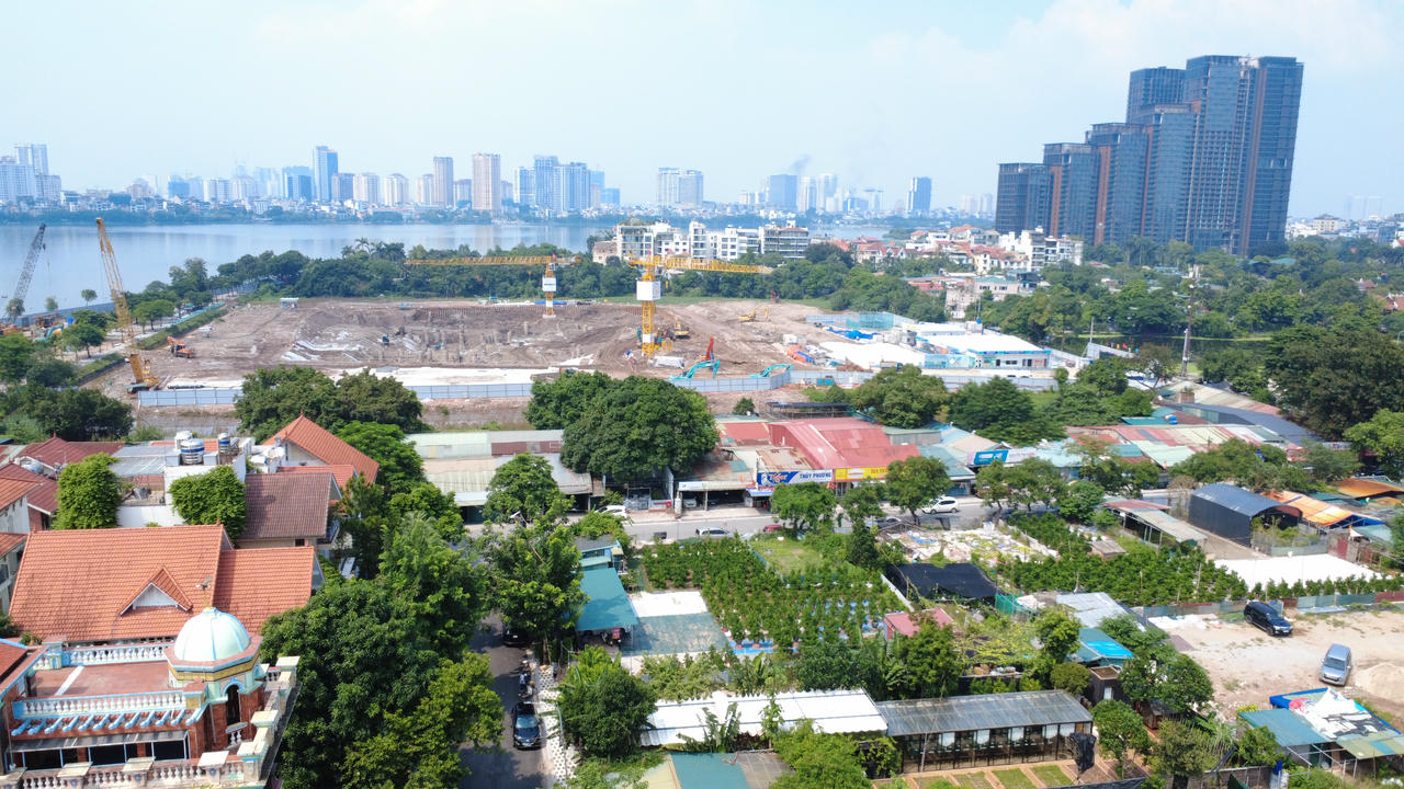 Hà Nội: Dự án đường Đặng Thai Mai và bước tiến trong công tác giải phóng mặt bằng