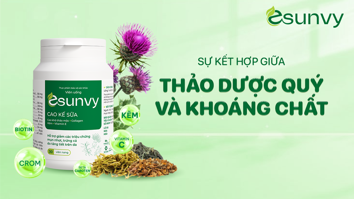 Viên uống Esunvy là sự kết hợp giữa thảo dược quý và khoáng chất