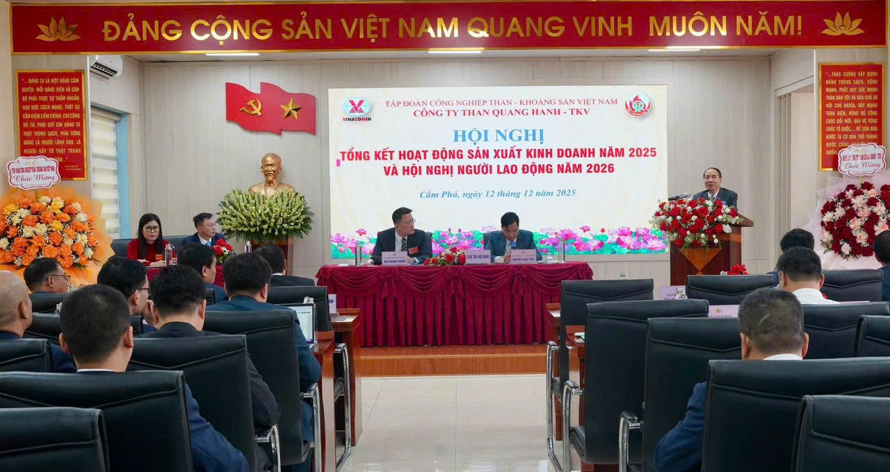 Công ty than Quang Hanh: Hội nghị Tổng kết hoạt động sản xuất kinh doanh năm 2025