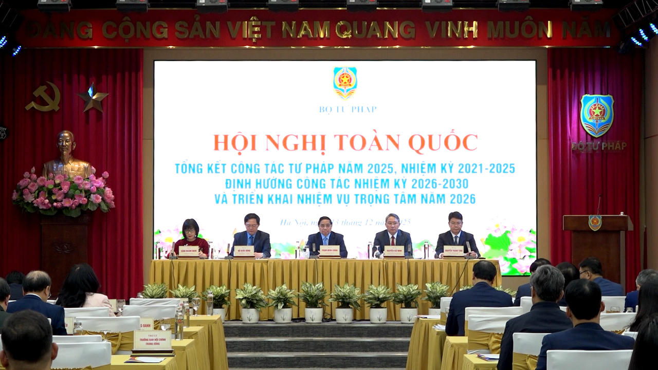 Thủ tướng Phạm Minh Chính: Ngành Tư pháp phải là “người gác cổng” tin cậy, đi đầu trong cuộc cách mạng xây dựng và hoàn thiện thể chế