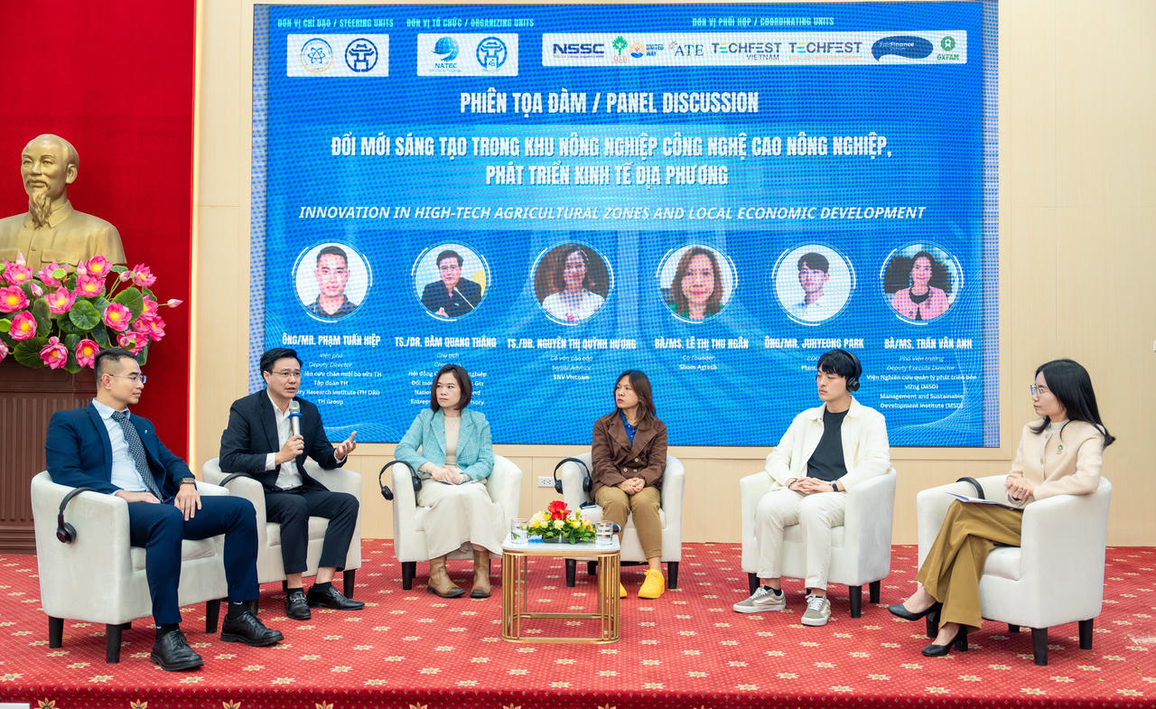 Phiên tọa đàm chuyên sâu với chủ đề “Đổi mới sáng tạo trong khu nông nghiệp công nghệ cao nông nghiệp, phát triển kinh tế địa phương” ngày 13/12/2025. Nguồn MSD.