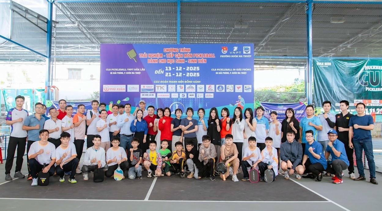 Triển khai chương trình trải nghiệm Pickleball tiếp cận học đường ở Đắk Lắk
