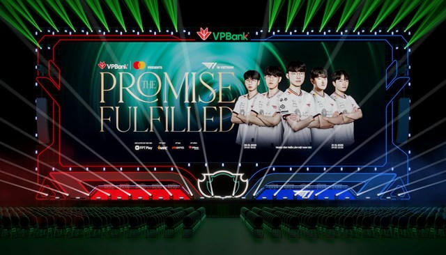 Trận showmatch lịch sử giữa All-Star Việt Nam với T1 được trực tiếp trên màn hình 500m2.