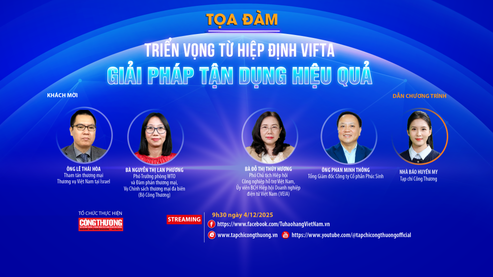 Sắp diễn ra tọa đàm “Triển vọng từ Hiệp định VIFTA: Giải pháp tận dụng hiệu quả” 