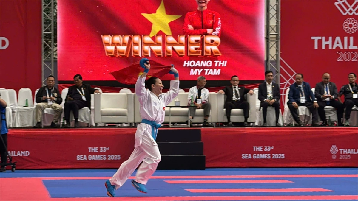 Karate mở màn với ‘hat-trick’ Huy chương vàng tại SEA Games 33 
