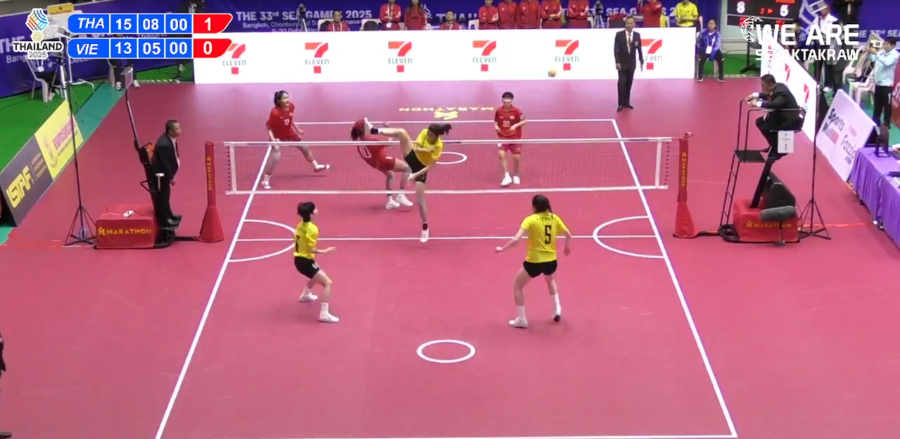 SEA Games 33: Cầu mây Việt Nam giành HCB nội dung Đồng đội 3
