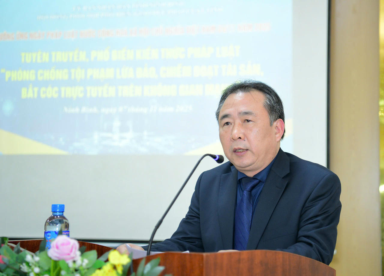 Giám đốc Sở Tư pháp Ninh Bình&nbsp;Bùi Đức Thái.