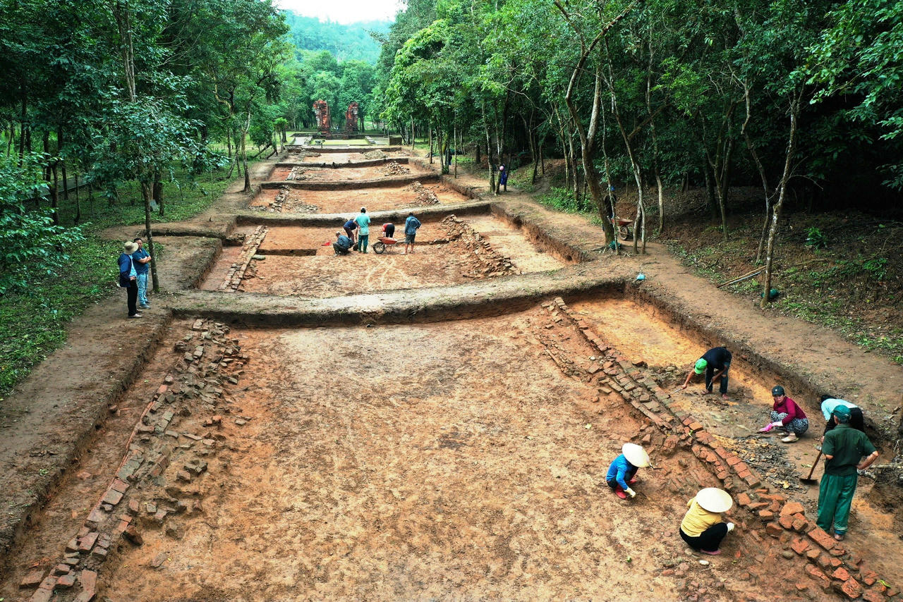 Diện mạo “con đường thiêng” độc nhất dẫn vào thánh địa Mỹ Sơn.