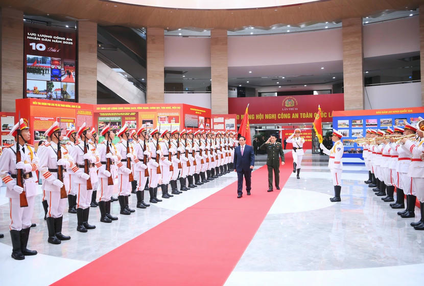 Thủ tướng Chính phủ Phạm Minh Chính dự và phát biểu tại Hội nghị Công an toàn quốc lần thứ 81.