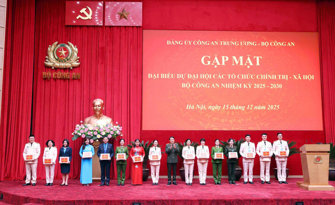 Bộ Công an tổ chức gặp mặt đại biểu dự Đại hội các tổ chức chính trị - xã hội