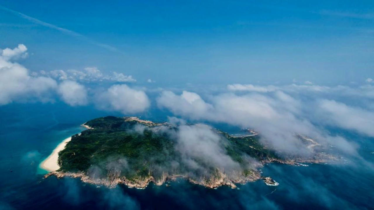 Một góc đảo Cù Lao Mái Nhà nhìn từ trên cao