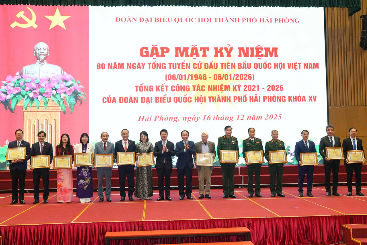 Đoàn ĐBQH Hải Phòng gặp mặt Kỷ niệm 80 năm Ngày Tổng tuyển cử đầu tiên bầu Quốc hội Việt Nam
