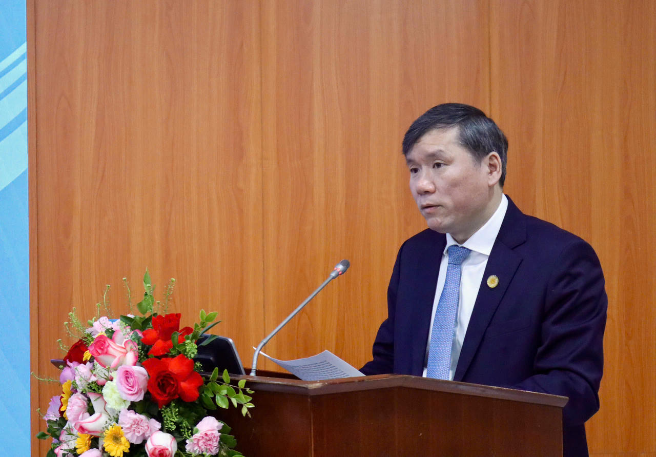 GS.TS Nguyễn Văn Lợi, Chủ tịch VASS phát biểu.