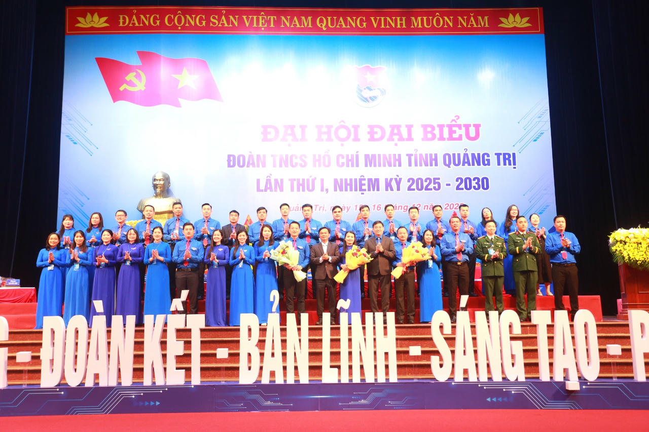 Ra mắt Ban Chấp hành Tỉnh đoàn Quảng Trị khóa I, nhiệm kỳ 2025-2030.