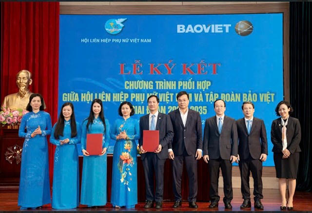 Hội Liên hiệp Phụ nữ Việt Nam và Tập đoàn Bảo Việt ký kết chương trình phối hợp giai đoạn 2026 - 2035