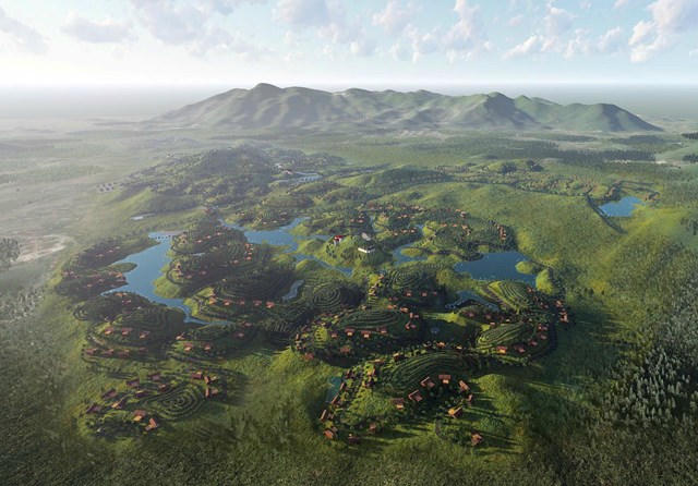 Phối cảnh dự án khu đô thị nghỉ dưỡng Mỹ Lâm.