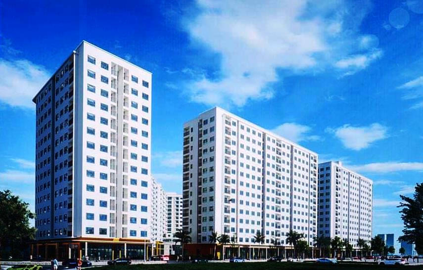 Phối cảnh Dự án nhà ở xã hội tại khu đất chung cư số 5 thuộc Khu B - Khu dân cư Nam cầu Cẩm Lệ.