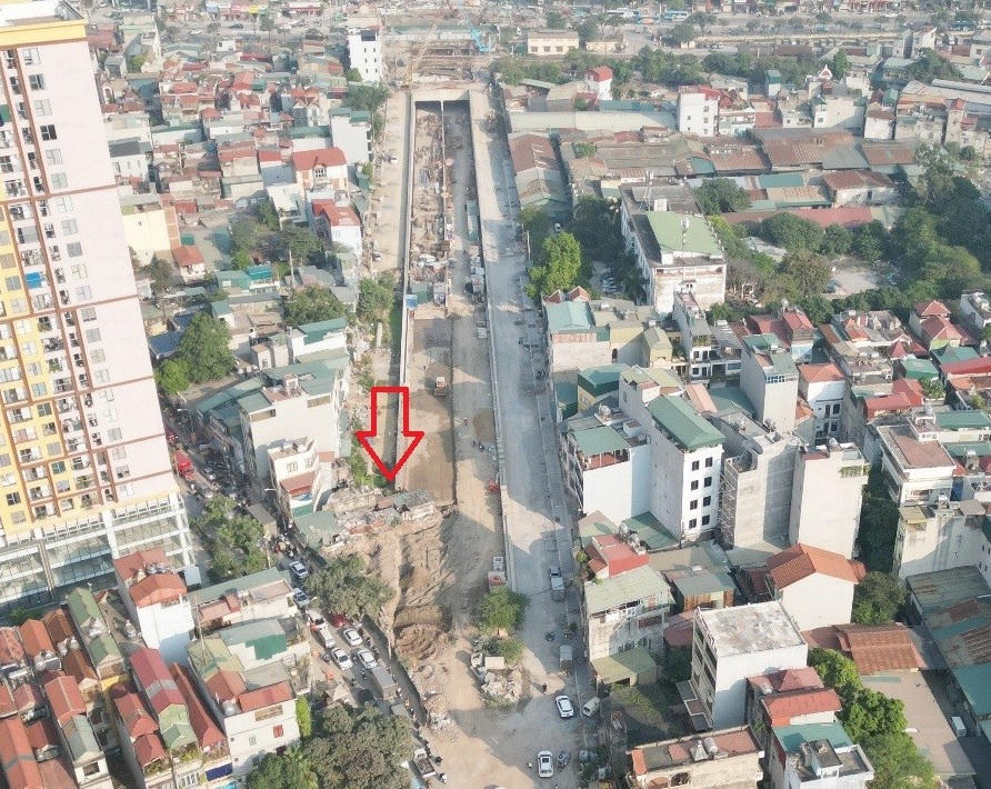 Vị trí ngôi nhà là "điểm nghẽn" trong giải phóng mặt bằng của dự án.