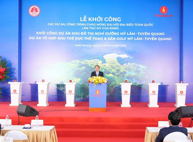 Ông Phạm Thiếu Hoa - Chủ tịch Hội đồng Quản trị Công ty CP Vinhomes chia sẻ tại buổi lễ.