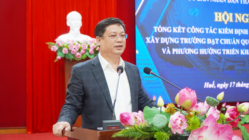 78,2% trường học tại Huế đạt chuẩn quốc gia, chuyển mạnh từ “đạt chuẩn” sang "duy trì và nâng chuẩn bền vững"