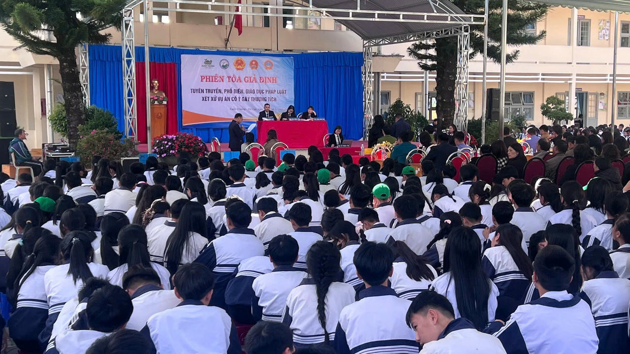 Lâm Đồng: Phường Xuân Trường - Đà Lạt tuyên truyền pháp luật thông qua phiên tòa giả định