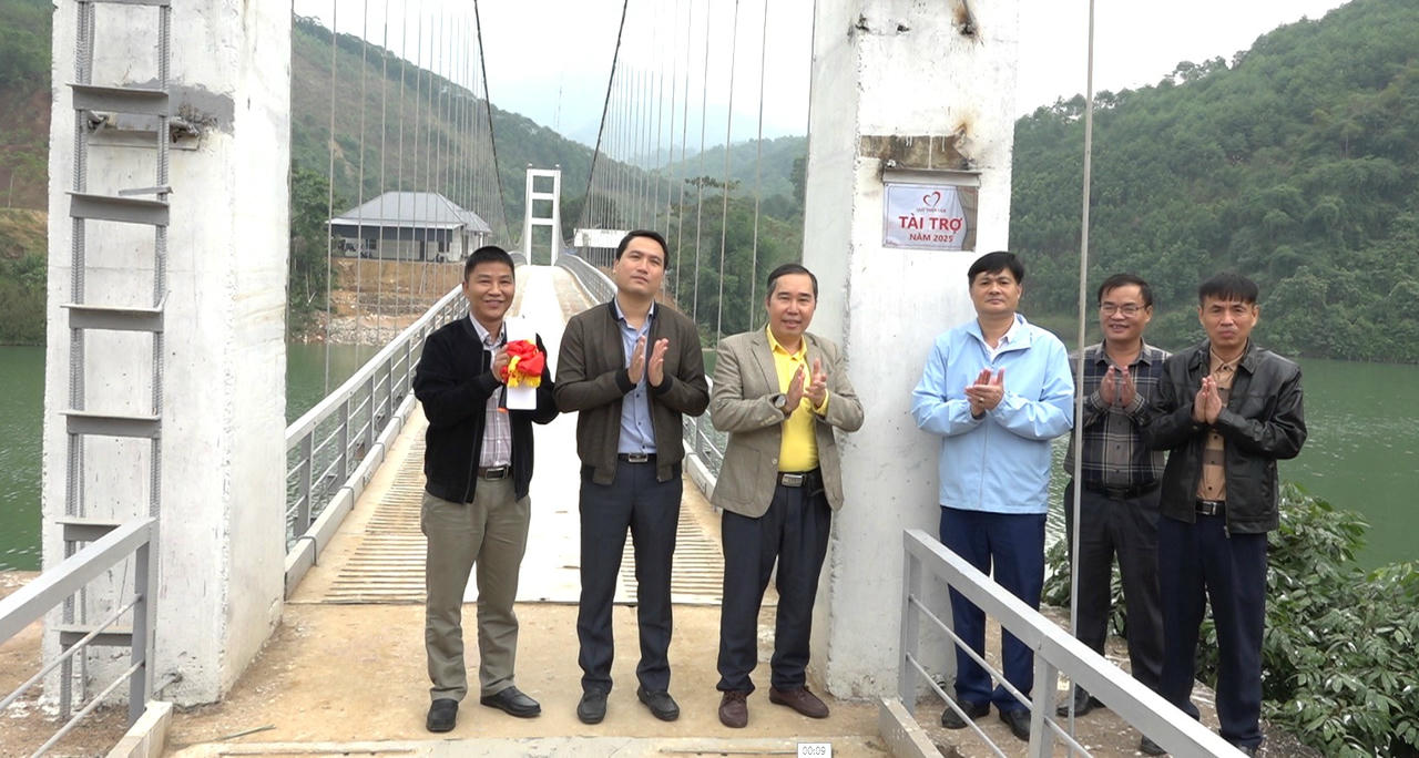 Khánh thành công trình sửa chữa Cầu treo Bến Thâu, xã Bảo Yên