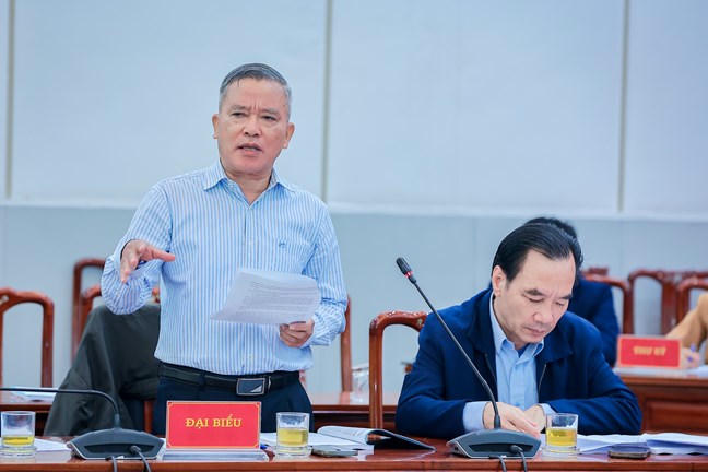 TS Nguyễn Văn Pha, Ủy viên Đoàn Chủ tịch UBTƯ MTTQ Việt Nam phát biểu tại Hội thảo. Ảnh: Hoài Nam