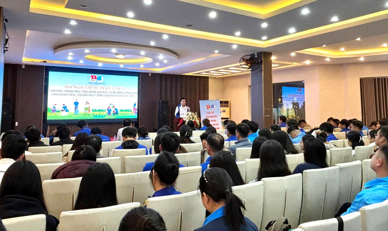 Tỉnh Thái Nguyên tổ chức tập huấn kiến thức Chương trình mục tiêu quốc gia xây dựng NTM cho đoàn viên, thanh niên.&nbsp;(Ảnh: thainguyen.gov.vn)