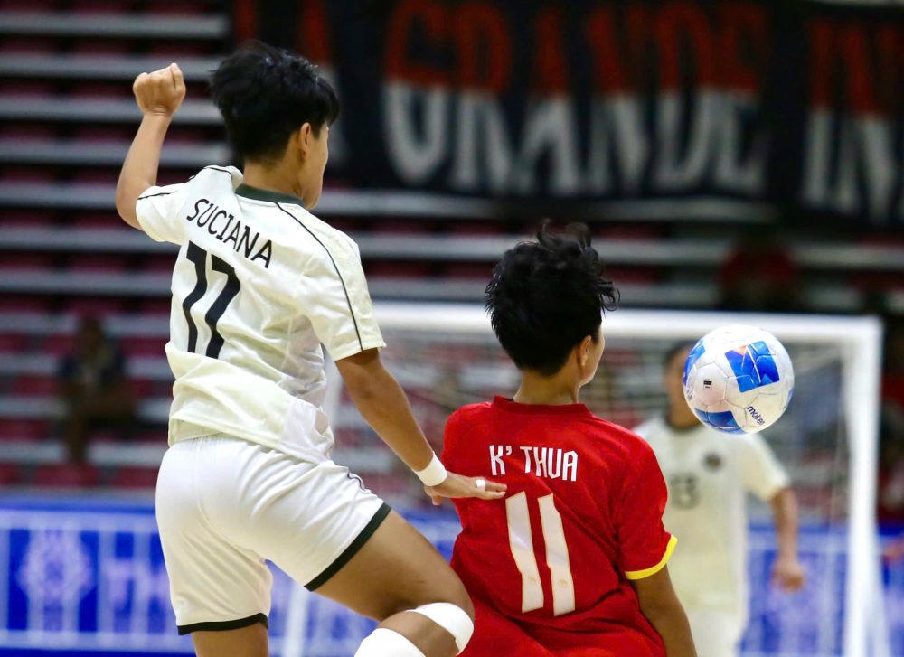 Trận đấu đã diễn ra 1 chiều khi đội bạn không ghi nổi 1 bàn thắng trong trận chung kết (Ảnh Đinh Đức Thiện)