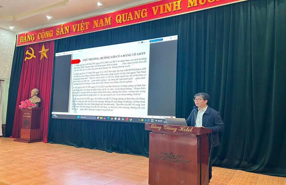 Cao Bằng: Tập huấn, bồi dưỡng kiến thức pháp luật về giám định Tư pháp năm 2025