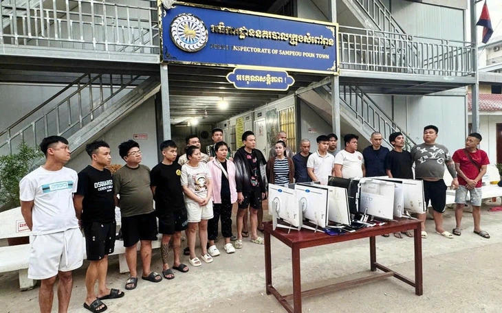 Các đối tượng khi bị bắt. (Ảnh trong bài: Công an Lạng Sơn)