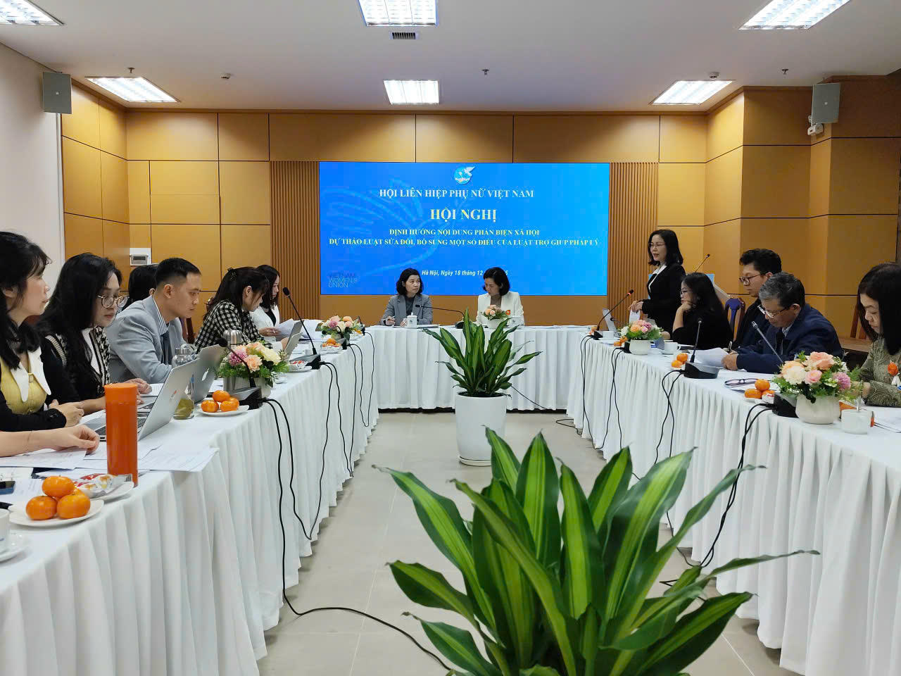 Hội nghị định hướng nội dung phản biện xã hội Dự thảo Luật sửa đổi, bổ sung một số điều của Luật Trợ giúp pháp lý (TGPL) do Hội LHPN Việt Nam tổ chức chiều ngày 28/10/2025 (Ảnh trong bài: PV).