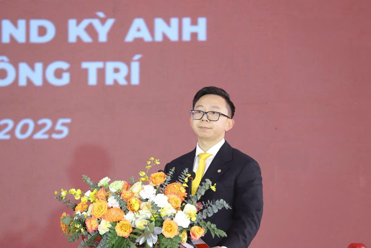 Ông Phạm Nhật Quân Anh - Tổng Giám đốc VinMetal phát biểu tại buổi lễ.