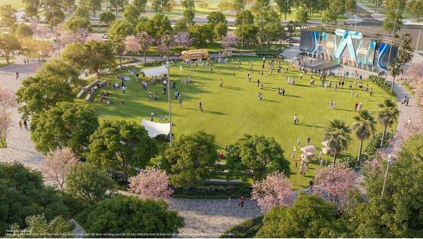 Mô phỏng tiện ích ngoài trời tại Vinhomes Wonder City. Ảnh: VnEpress.