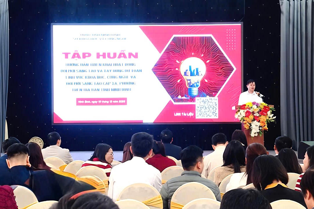 Tập huấn triển khai hoạt động đổi mới sáng tạo cấp xã, phường trên địa bàn tỉnh Ninh Bình