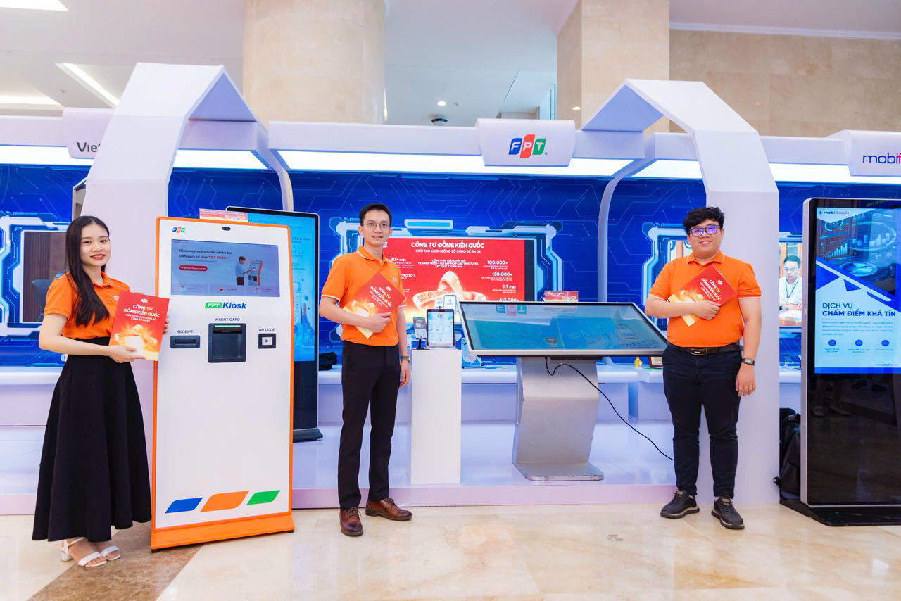 Gian hàng của FPT tại Hội nghị