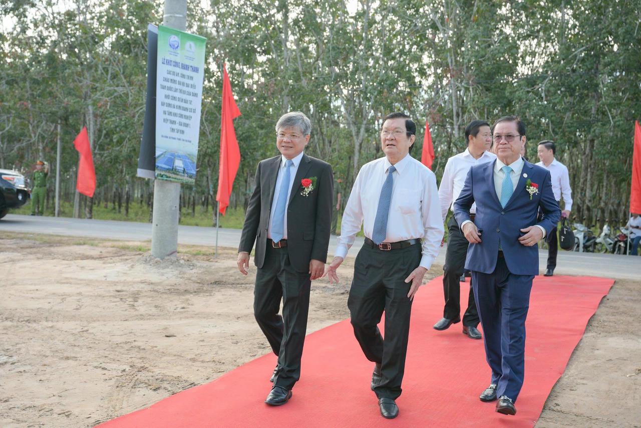 Nguyên&nbsp;Chủ tịch nước Trương Tấn Sang dự buổi lễ.