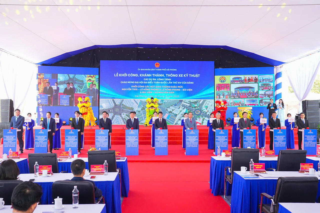 Hải Phòng: Khởi công các Dự án nút giao thông khác mức tại các tuyến đường trọng điểm