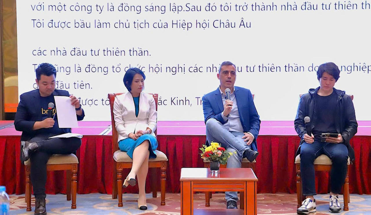 Tác giả Paulo Andrez, Chủ tịch danh dự của EBAN - Mạng lưới Nhà đầu tư Thiên thần Châu Âu, tác giả cuốn sách “Khởi nghiệp không rủi ro”. (Ảnh trong bài: BTC)