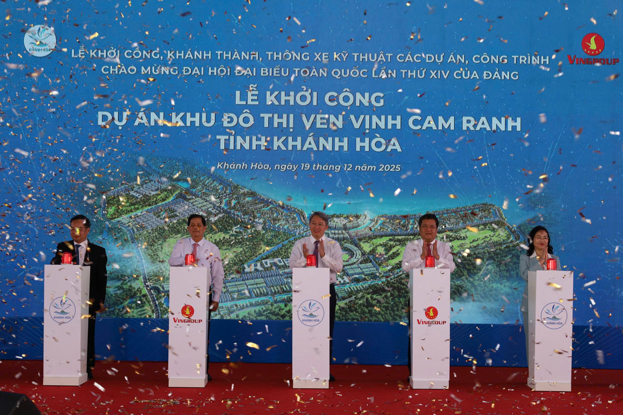 Khánh Hòa đồng loạt khởi công, khánh thành các công trình trọng điểm chào mừng Đại hội XIV của Đảng
