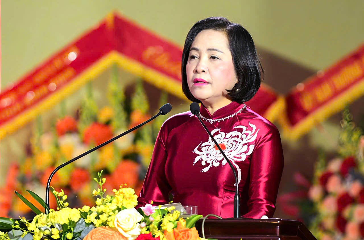 Phó Chủ tịch Quốc hội Nguyễn Thị Thanh phát biểu tại Hội nghị