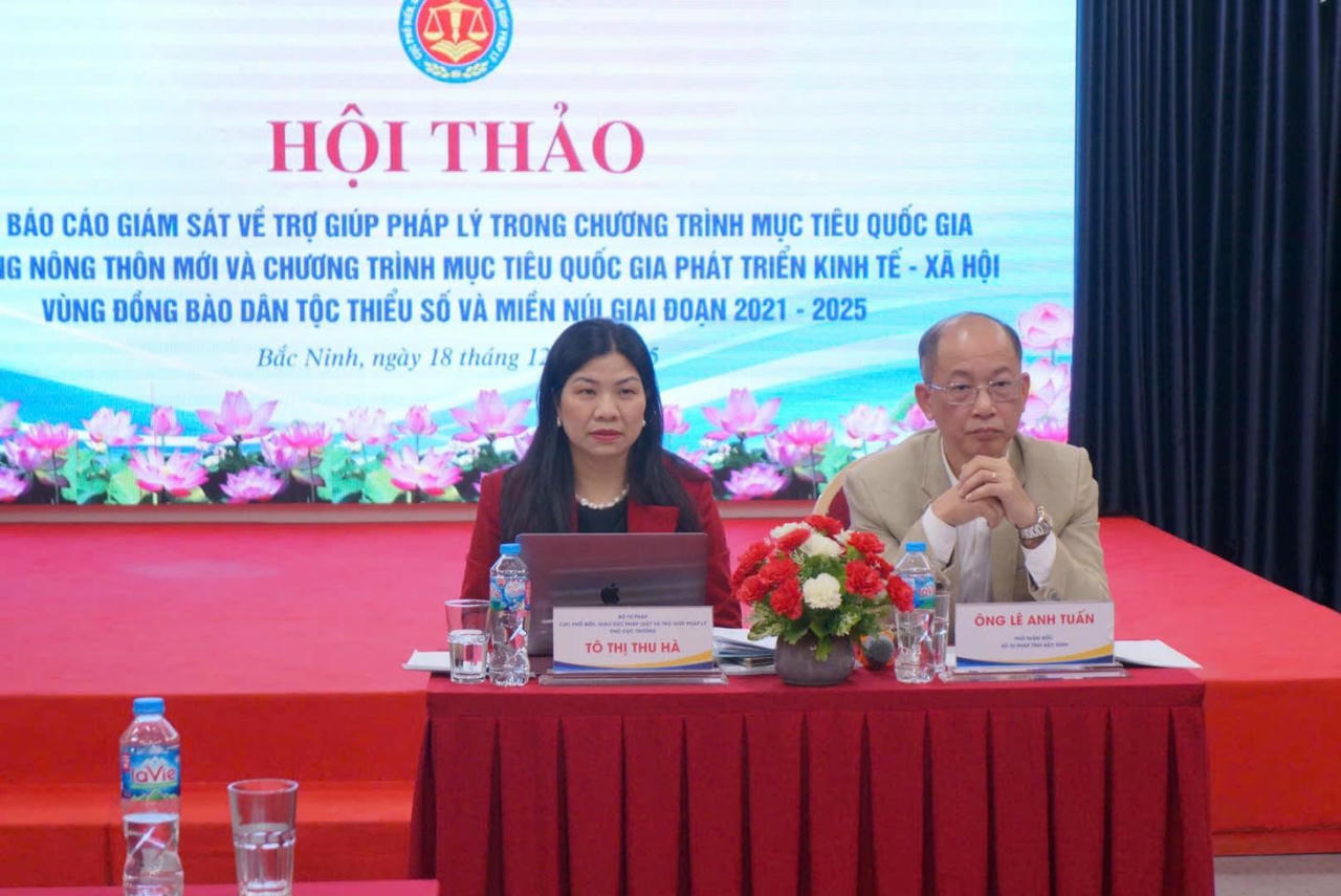  Hoàn thiện Báo cáo giám sát việc thực hiện nội dung trợ giúp pháp lý trong các Chương trình mục tiêu quốc gia