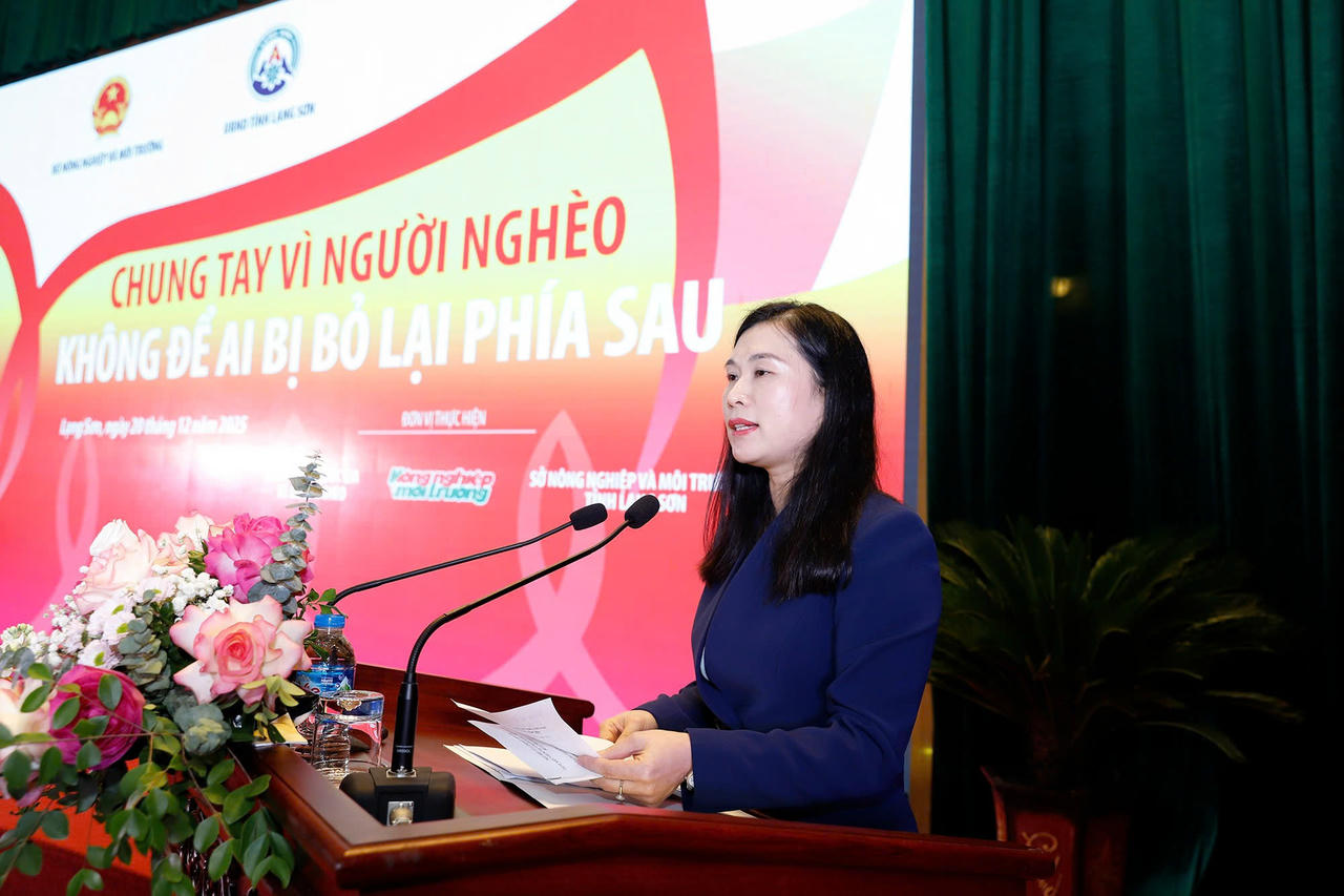 Bà Trần Thanh Nhàn, Phó Chủ tịch UBND tỉnh Lạng Sơn.